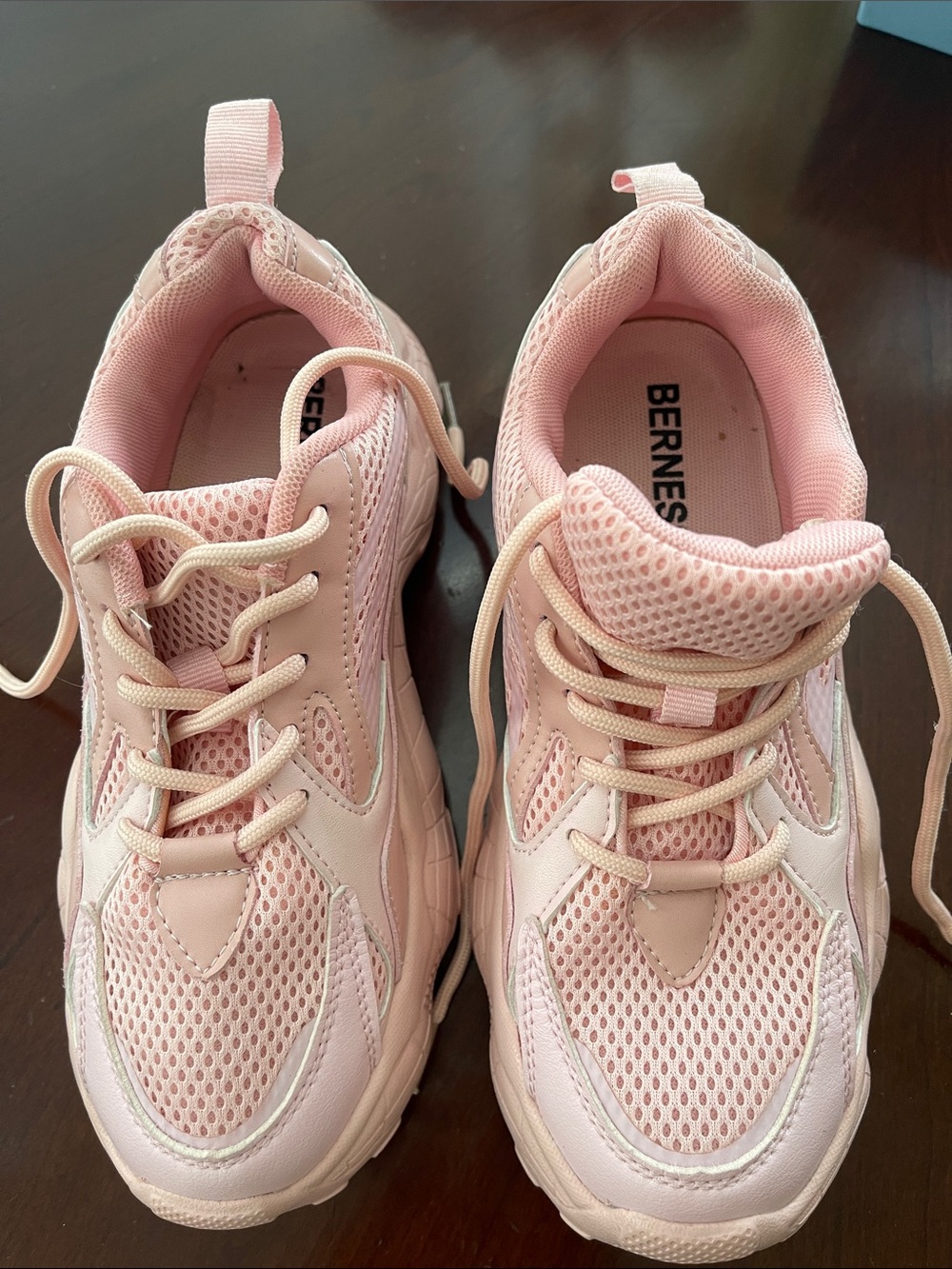 BERNESS Pink Women's Athletic Sneakers
